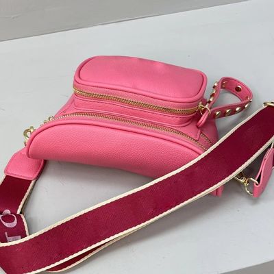 여성 카메라 어깨 핸드백을위한 단일 핸들 빈티지 가죽 크로스 보디 허리 가방