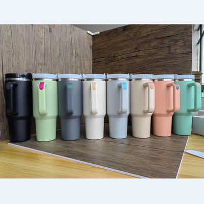 맞춤 로고 물병 40oz 스테인레스 스틸 방열 여행 머그 캠핑
