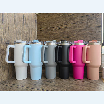 맞춤 로고 물병 40oz 스테인레스 스틸 방열 여행 머그 캠핑