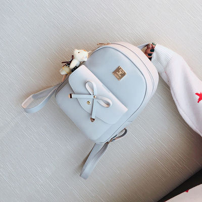 3개 세트 Bow Round Backpack Shoulder Bag Crossbody Bag for Women 스타일리시한 스타일