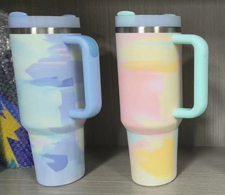 40oz 여행 머그 H2.0 Tumbler 이중 벽 진공 격리 스테인레스 스틸 2024
