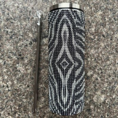 라인스톤 블링 다이아몬드 반짝이는 스테인리스 스틸 열 텀블러 커피 차 물 맥주 뚜?? 과 빨대를 포함