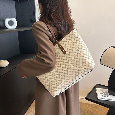 큰 용량 패션 인쇄 된 PU 핸드백 3 개의 손잡이 크로스 보디 가방