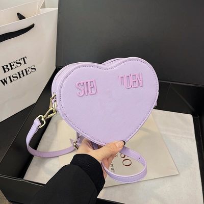 주요 재료 PU 가죽 단일 손잡이 여자 핸드백 2024 발렌타인 데이 선물