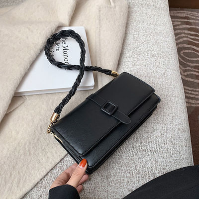 스타일리시한 지프 닫힘과 함께 패션적인 외모를 위해 여성 넥타이 PU 가죽 핸드백