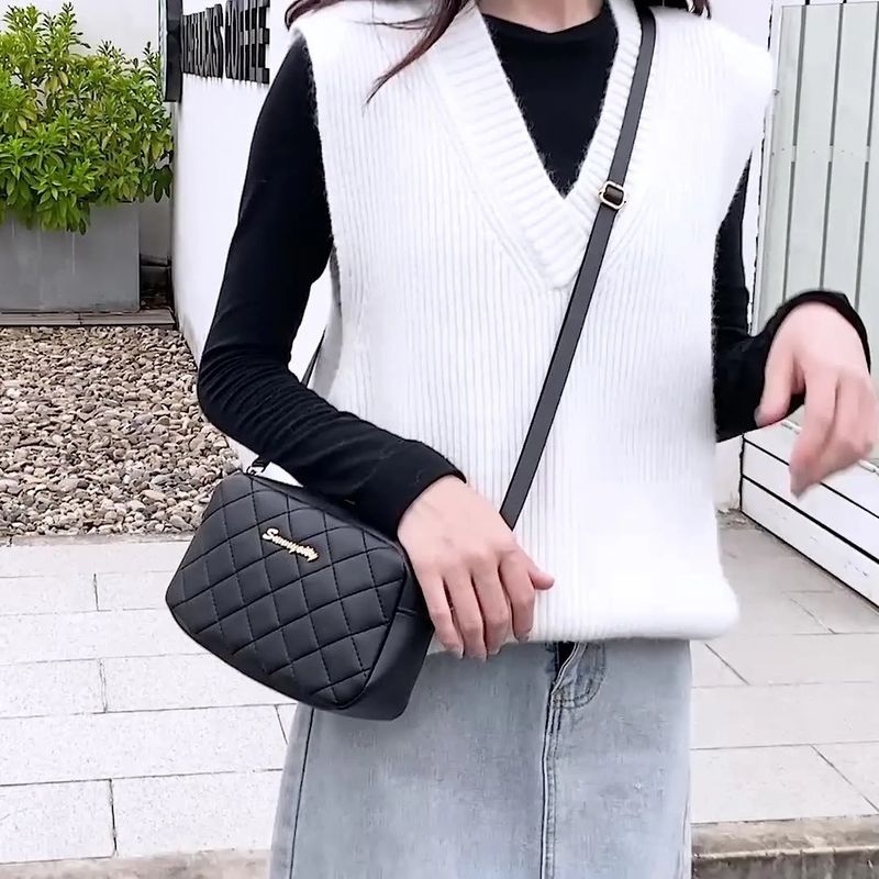 여성용 정품 가죽 토트 핸드백 화장품 보관용 고급 패션 가방